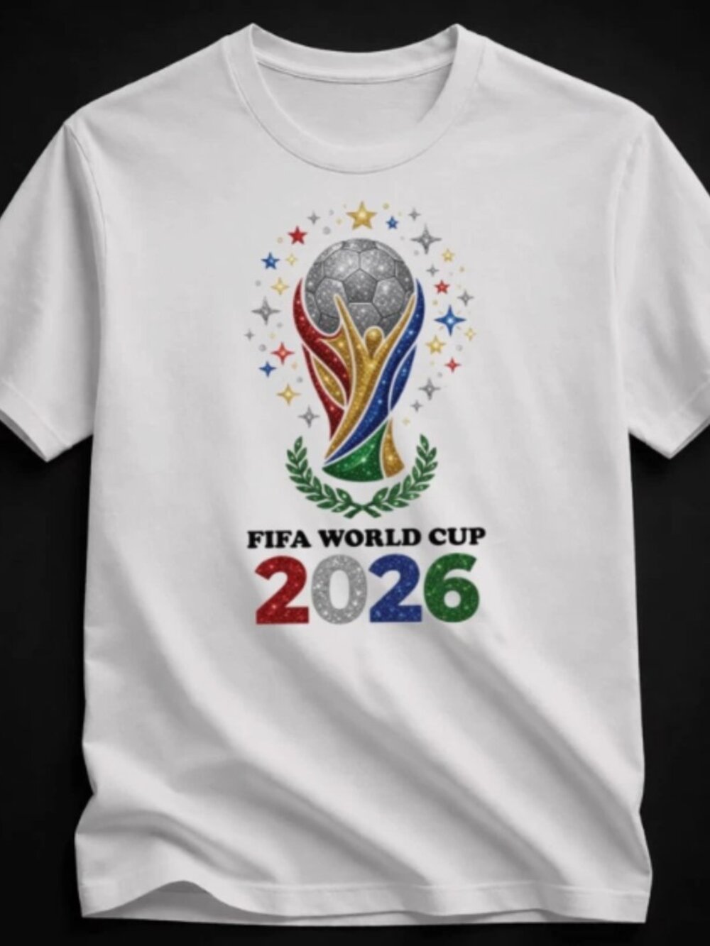 2026 FIFA World Cup Commemorative Graphic White T-Shirt